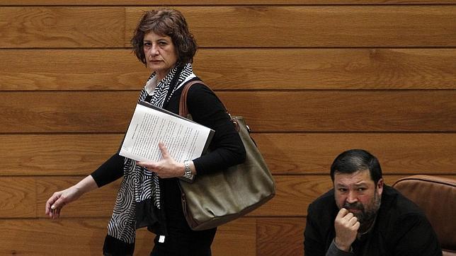 Una diputada de AGE, expulsada del Pleno con constantes puñetazos de Beiras a su escaño