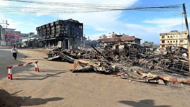 Estallan enfrentamientos entre musulmanes y budistas en el este de Birmania