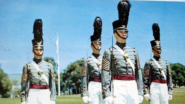 Cadetes de West Point, en traje de época