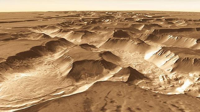 Valles Marineris, en Marte