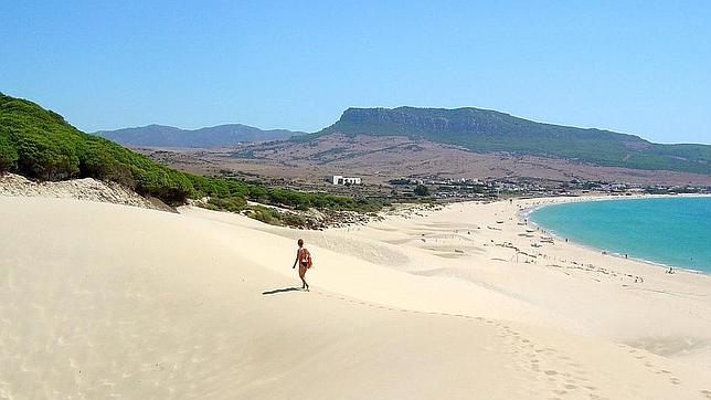 Playa Bolonia, en Tarifa, Cádiz