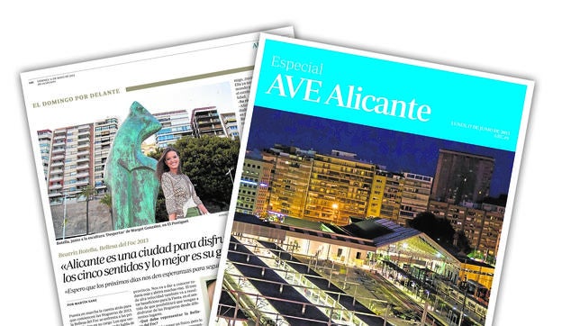 Las Hogueras y el AVE se entrecruzan en ABC Alicante