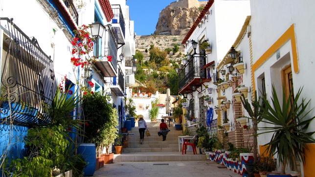 Una imagen típico del Barrio de Santa Cruz