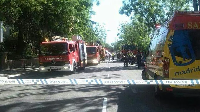 Desalojan una residencia de estudiantes de Madrid al incendiarse una habitación