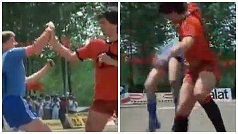 Cuando Ancelotti repartía estopa en el cine con Terence Hill