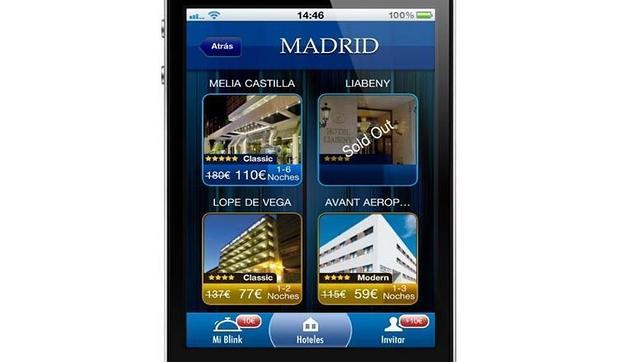 Una de las pantallas de la aplicación