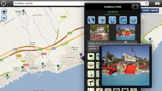 Una de las pantallas de la aplicación