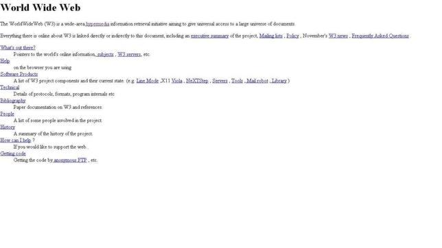 La primera web de la historia, bloqueada por una contraseña olvidada