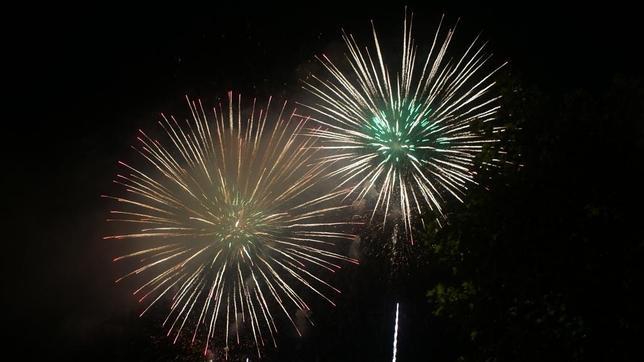Fuegos artificiales en Pamplona