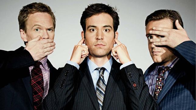 Barney, Ted y Marshall, como los tres monos de la sabiduría