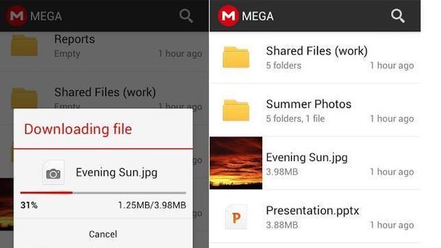 Mega lanza su aplicación para Android