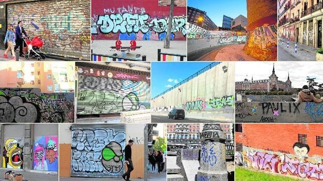 Los grafitis en la capital equivalen a la superficie del Retiro: 100 hectáreas