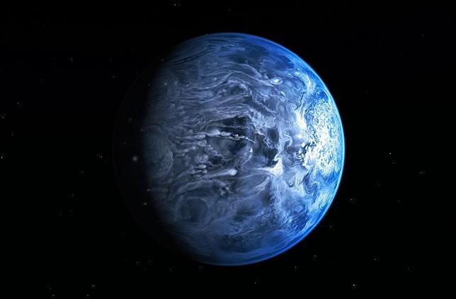 El Hubble encuentra un planeta azul celeste