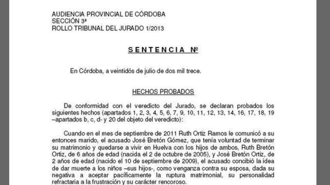 Las claves de la sentencia del caso Bretón