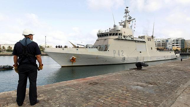 El buque «Rayo» vuelve a Las Palmas tras seis meses de lucha contra la piratería