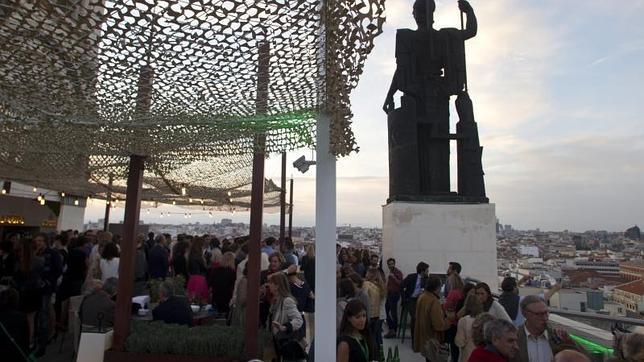 Azotea del Círculo de Bellas Artes, desde donde se contempla la Gran Vía