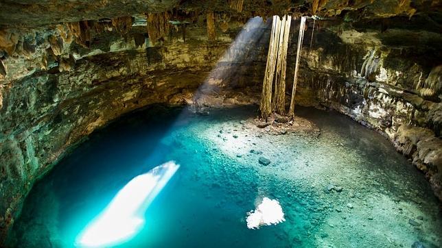 Uno de los cenotes de Cuzama, en el Yucatán