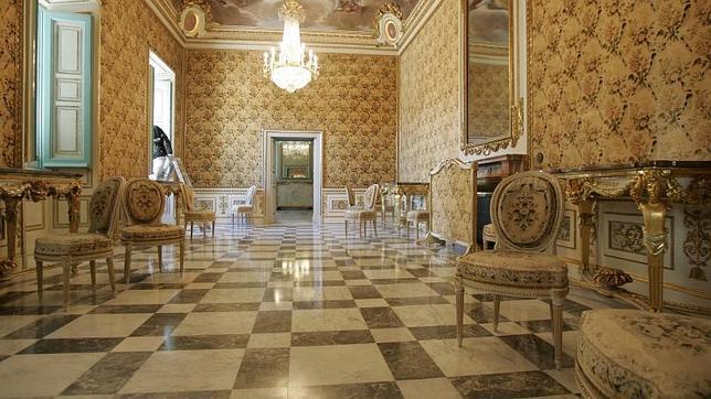 Interior del palacio de El Pardo, lugar donde se alojan los jefes de Estados extranjeros en sus visitas a España