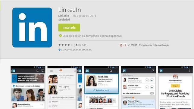 LinkedIn permite solicitar empleo desde su «app» móvil