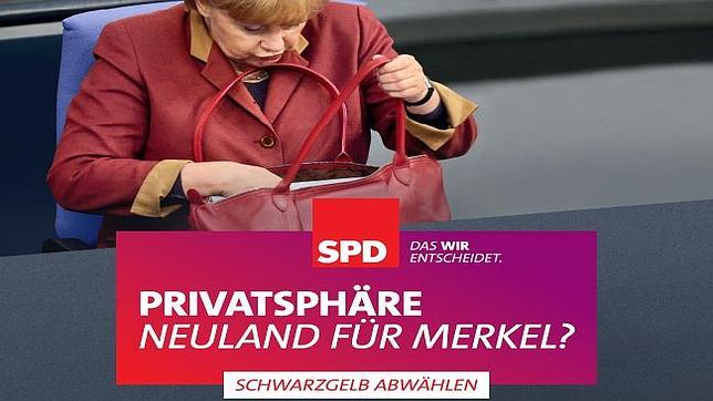 Una broma electoral: Merkel sufre el «robo» de su página web