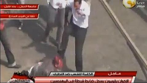 Intento de linchamiento a un policía egipcio