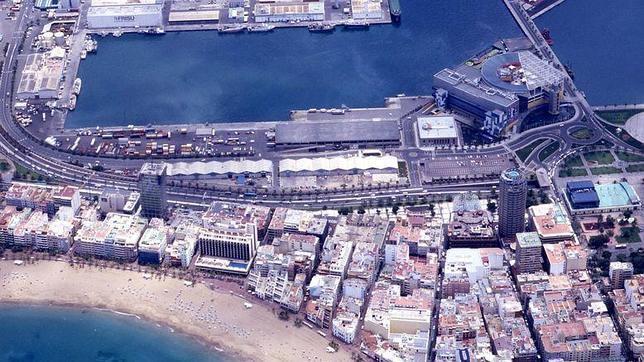 Panorámica del puerto de Las Palmas