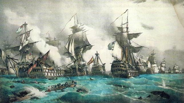La batalla de Trafalgar