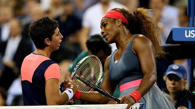 Serena Williams no da opción a Carla Suárez