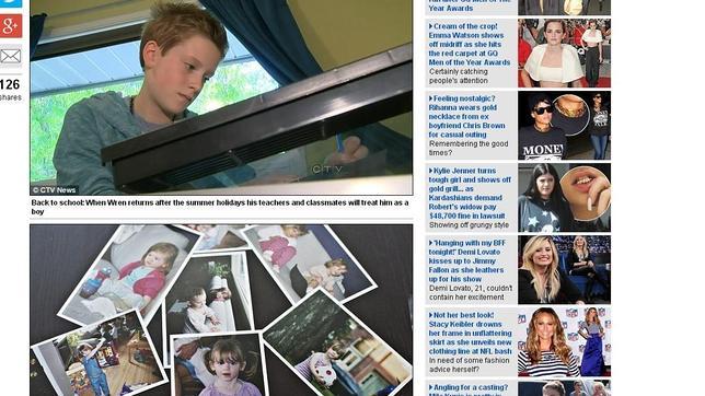 Transexual a los once años