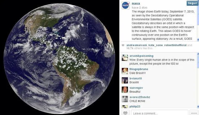 Las más impresionantes imágenes del Universo, en Instagram