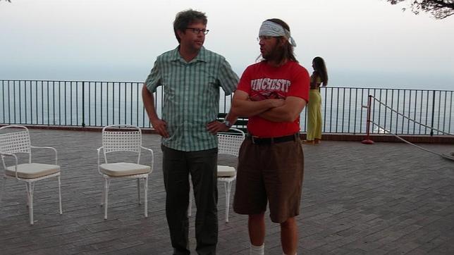 Jonathan Franzen y David Foster Wallace, en Capri