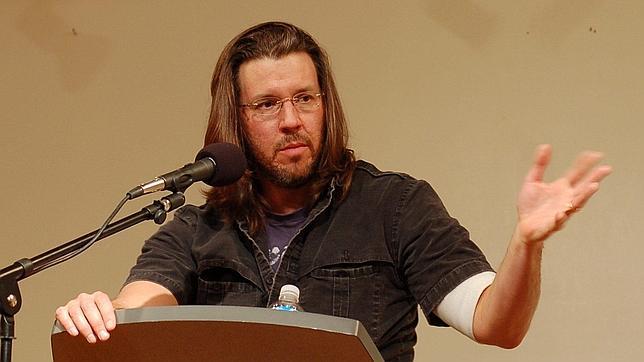 David Foster Wallace, en una de sus lecturas públicas