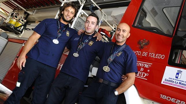 Bomberos olímpicos en Toledo