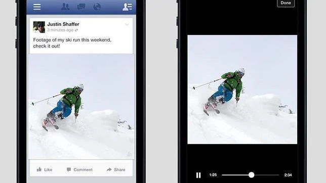 Facebook prueba la reproducción automática de vídeos