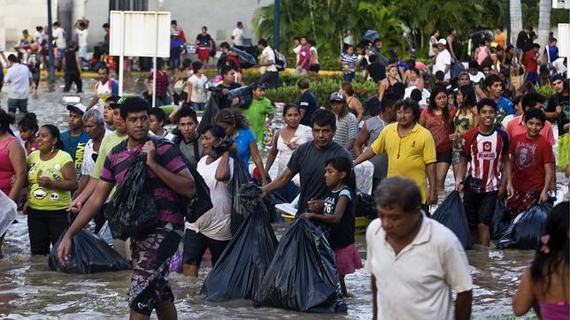 Al menos 47 muertos en México por el temporal causado por «Ingrid» y «Manuel»