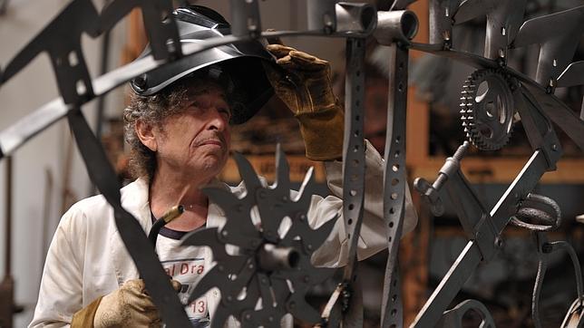 Homenaje al hierro del Bob Dylan escultor