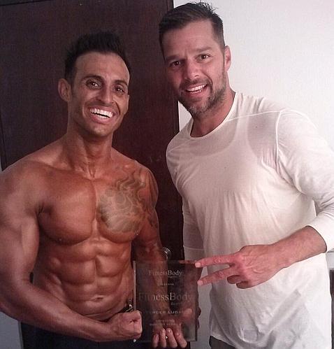 El hermano de Ricky Martin, Míster Puerto Rico... de la musculación