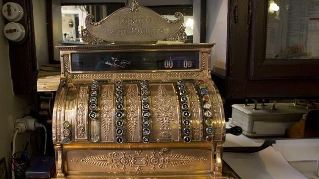 La antigua caja registradora, hoy un auténtico objeto de coleccionista