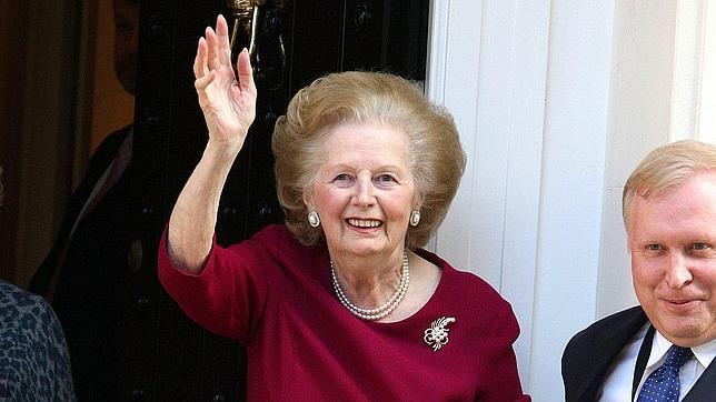 Margaret Thatcher, en una de sus últimas apariciones en público