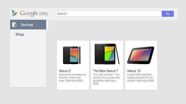 El Nexus 5 «aparece» en la Google Play por 349 dólares
