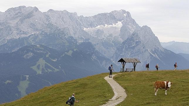 El rocambolesco «robo» de 25 centímetros de la montaña más alta de Alemania