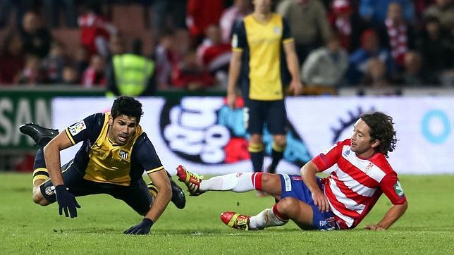 Gresca entre Diego Costa e Iturra al final del Granada-Atlético