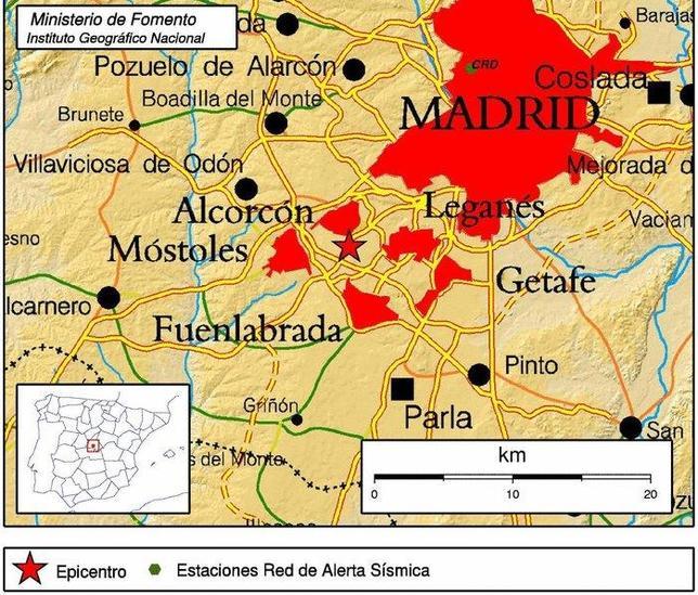 Madrid, una región con baja actividad sísmica a pesar de los últimos temblores