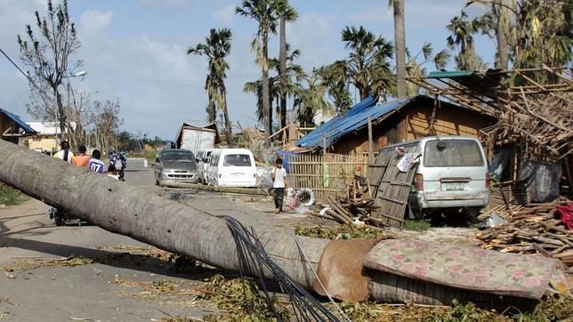 El tifón Haiyan toca tierra en Vietnam