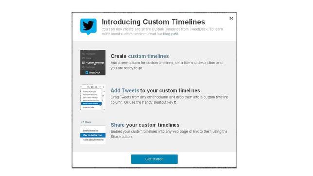 Twitter permite crear «timelines» personalizados