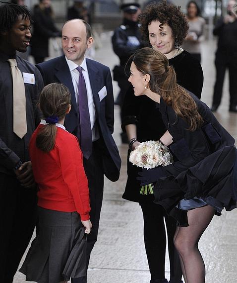 El viento traiciona a la Duquesa de Cambridge