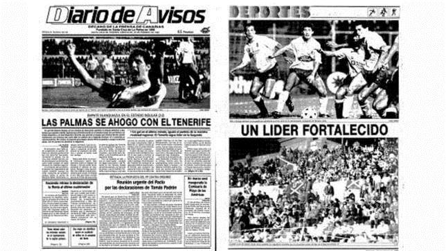 Así reflejó el «Diario de Avisos» el importante triunfo blanquiazul