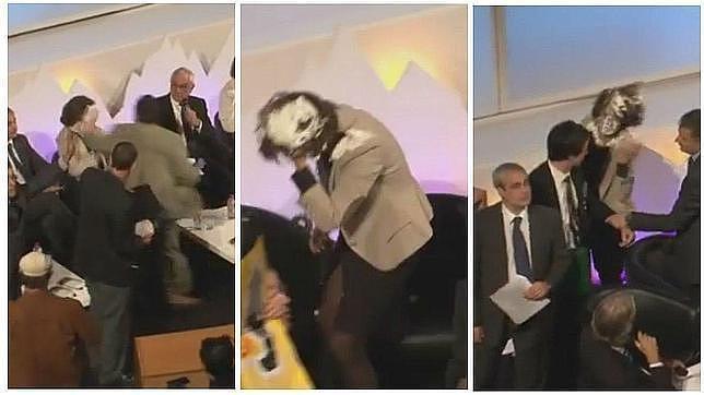 La Audiencia Nacional condena a dos años a los autores del «tartazo» a Barcina