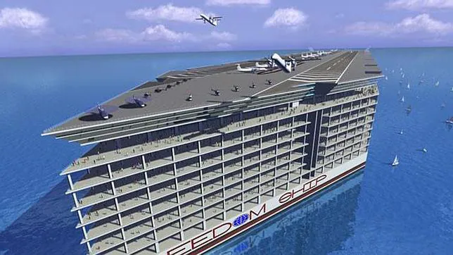 Diseñan un barco-ciudad para 50.000 personas que no podría atracar en ningún puerto