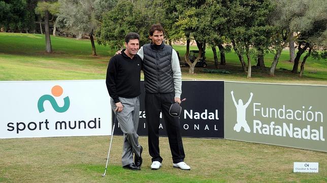 Nadal y Olazábal, solidarios en un torneo de golf